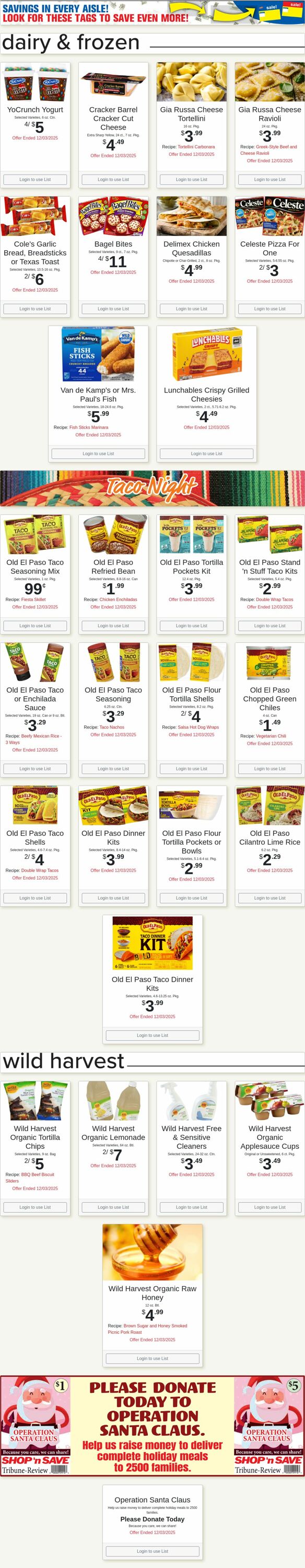 Weekly ad Shop'n Save 12/01/2025 - 12/07/2025
