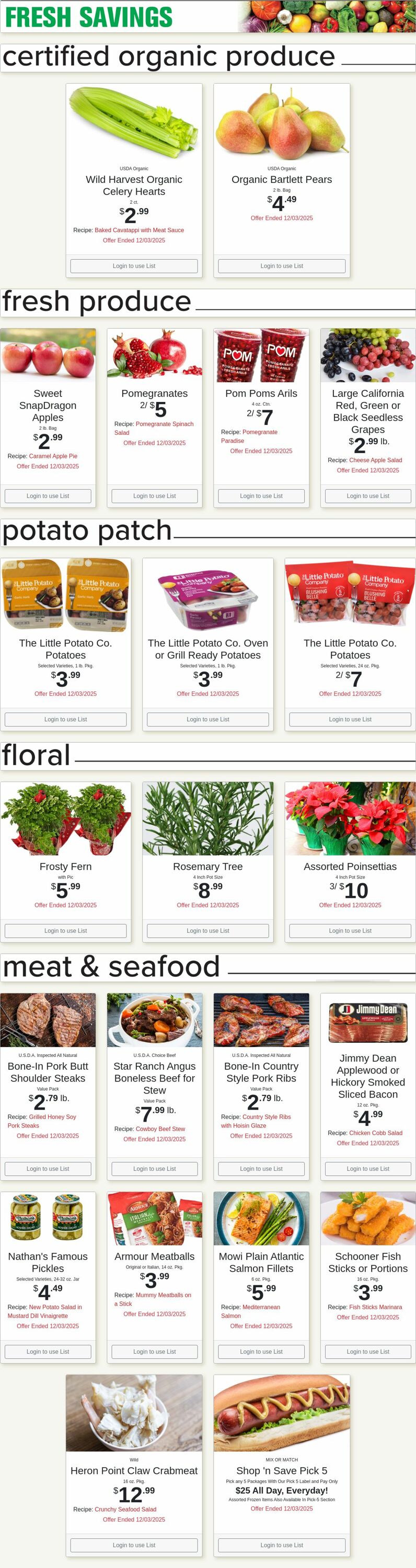 Weekly ad Shop'n Save 12/01/2025 - 12/07/2025