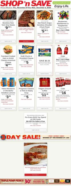 Weekly ad Shop'n Save 12/22/2025 - 12/28/2025