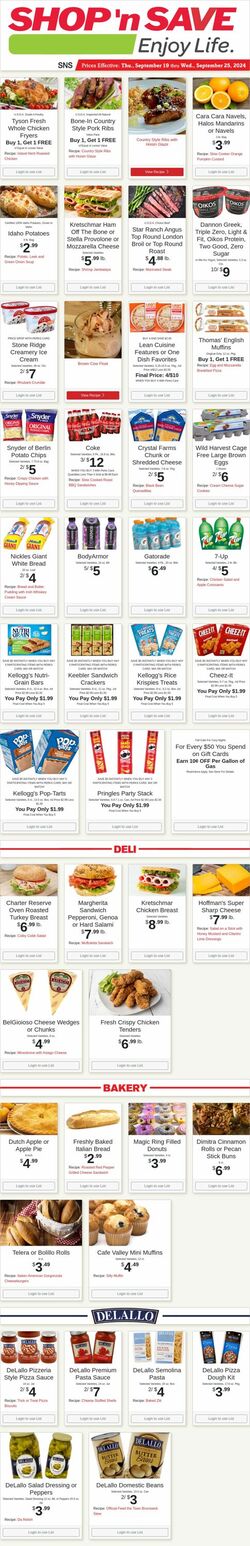 Weekly ad Shop'n Save 10/07/2024 - 10/13/2024