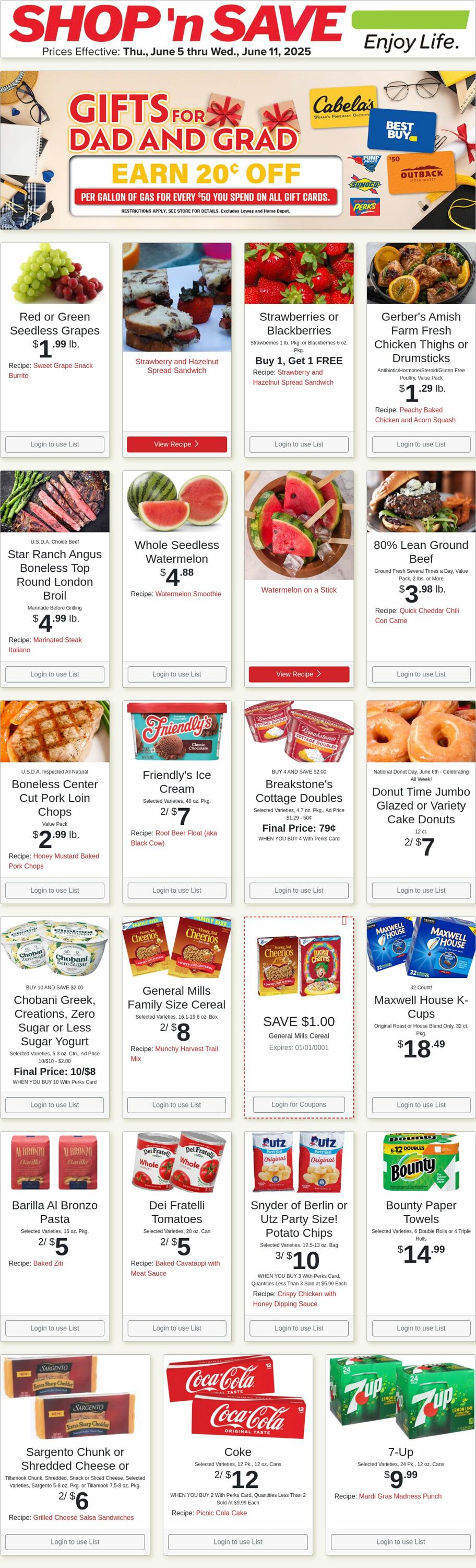 Weekly ad Shop'n Save 06/09/2025 - 06/15/2025