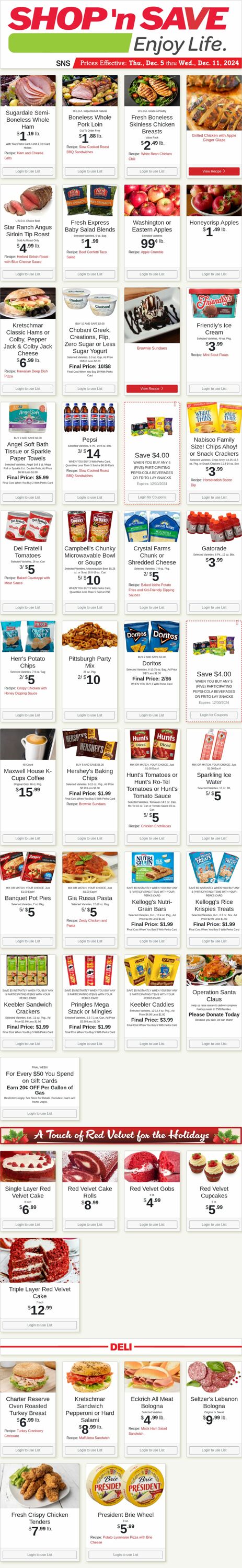 Weekly ad Shop'n Save 12/09/2024 - 12/15/2024