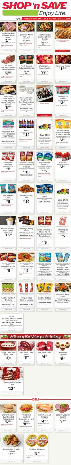 Weekly ad Shop'n Save 12/09/2024 - 12/15/2024