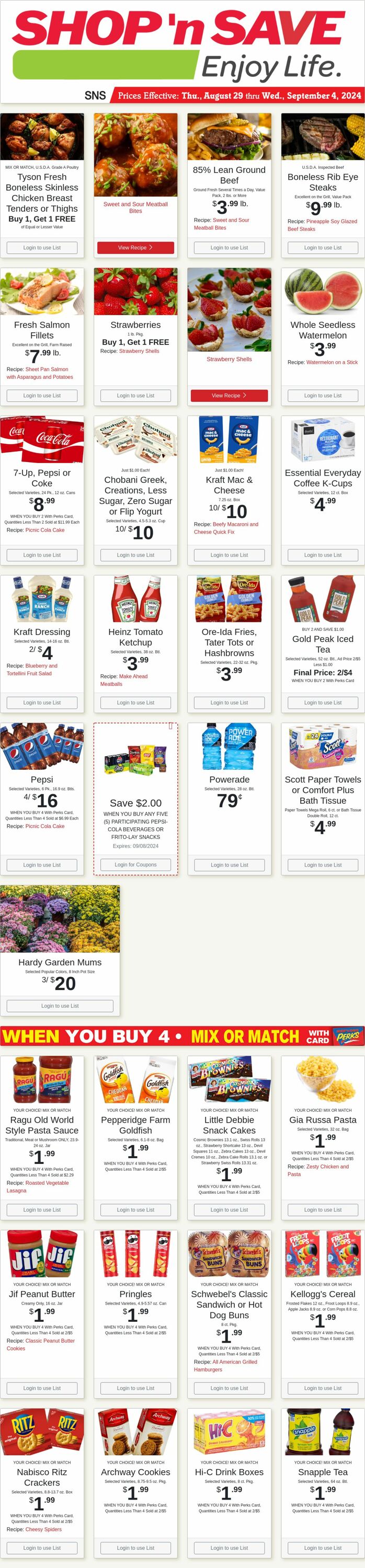 Weekly ad Shop'n Save 09/02/2024 - 09/08/2024