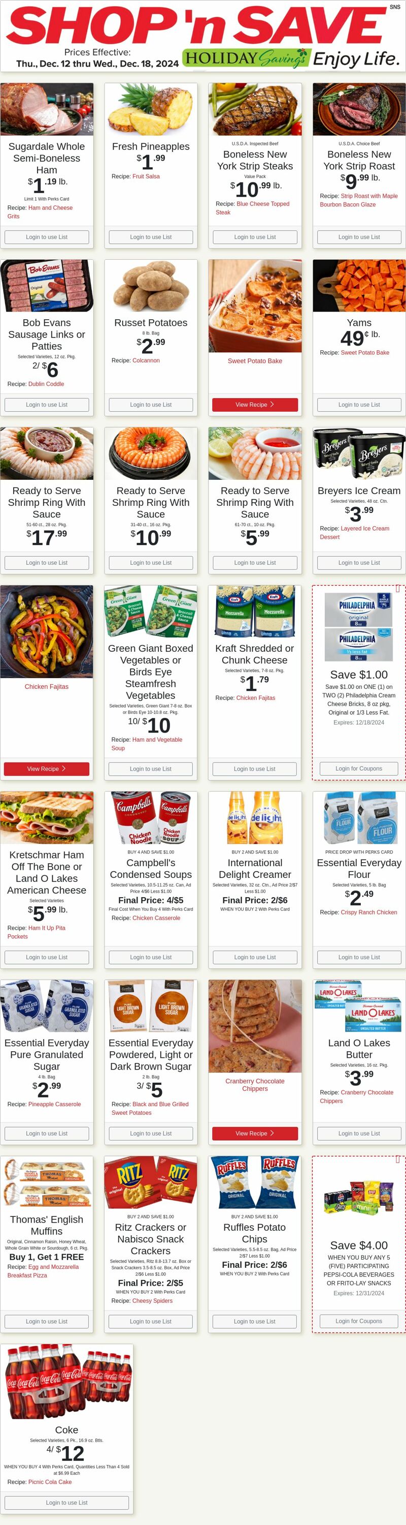 Weekly ad Shop'n Save 12/16/2024 - 12/22/2024