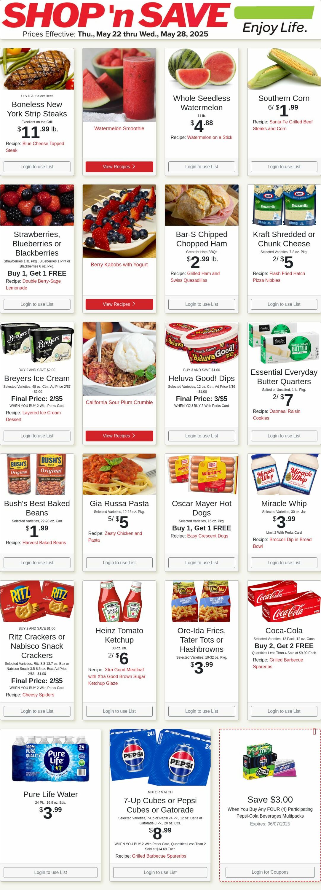 Weekly ad Shop'n Save 05/26/2025 - 06/01/2025
