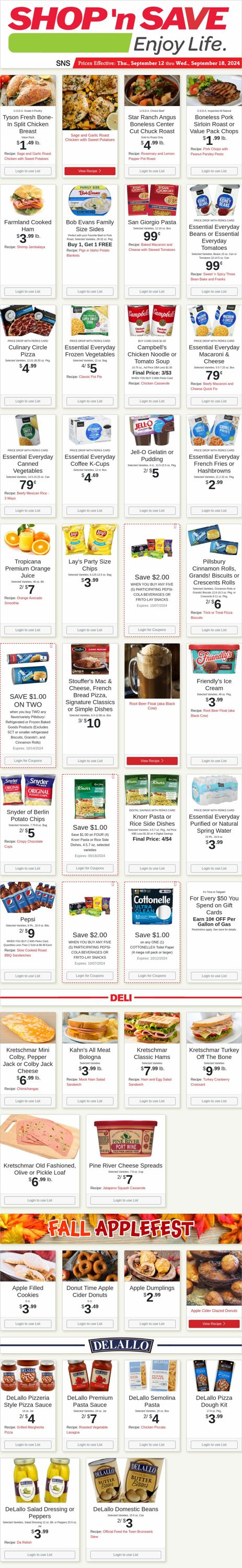 Weekly ad Shop'n Save 09/16/2024 - 09/22/2024