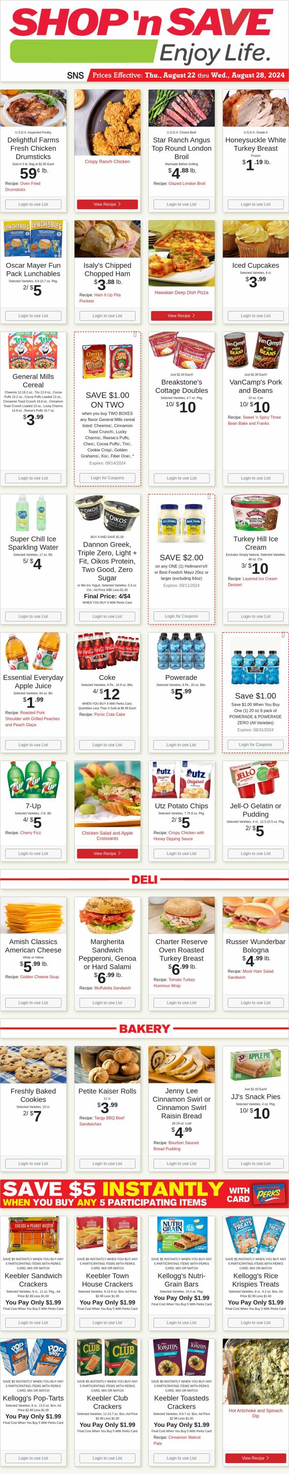 Weekly ad Shop'n Save 08/26/2024 - 09/01/2024