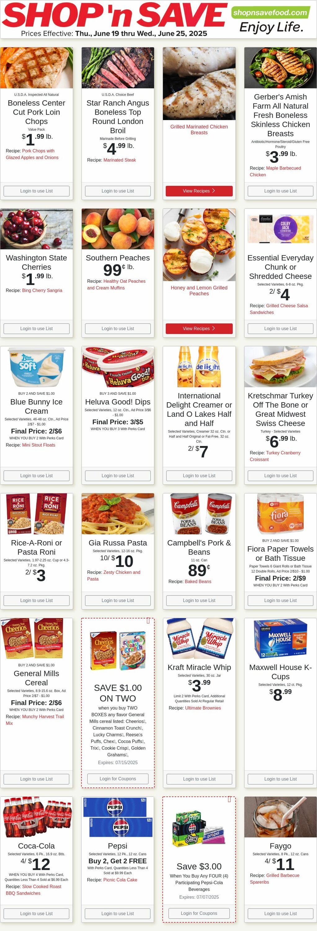 Weekly ad Shop'n Save 06/23/2025 - 06/29/2025