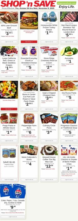 Weekly ad Shop'n Save 12/22/2025 - 12/28/2025
