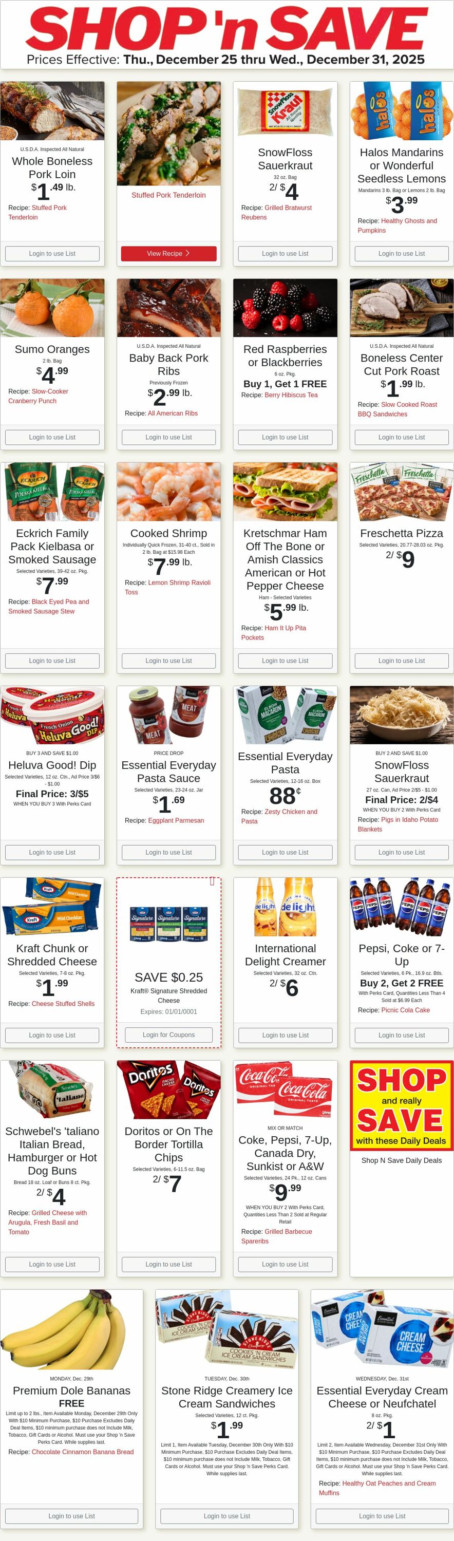 Shop'n Save Promotional weekly ads