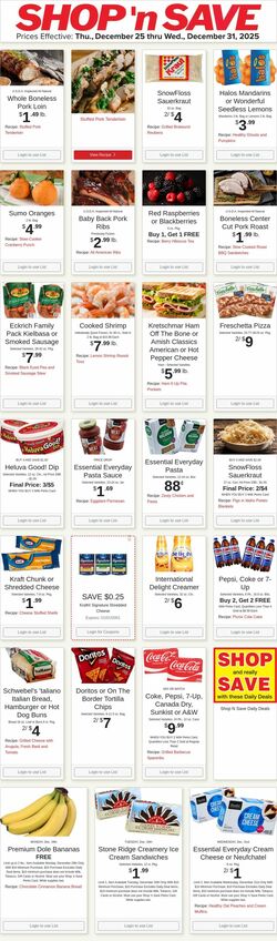 Weekly ad Shop'n Save 12/29/2025 - 01/04/2026