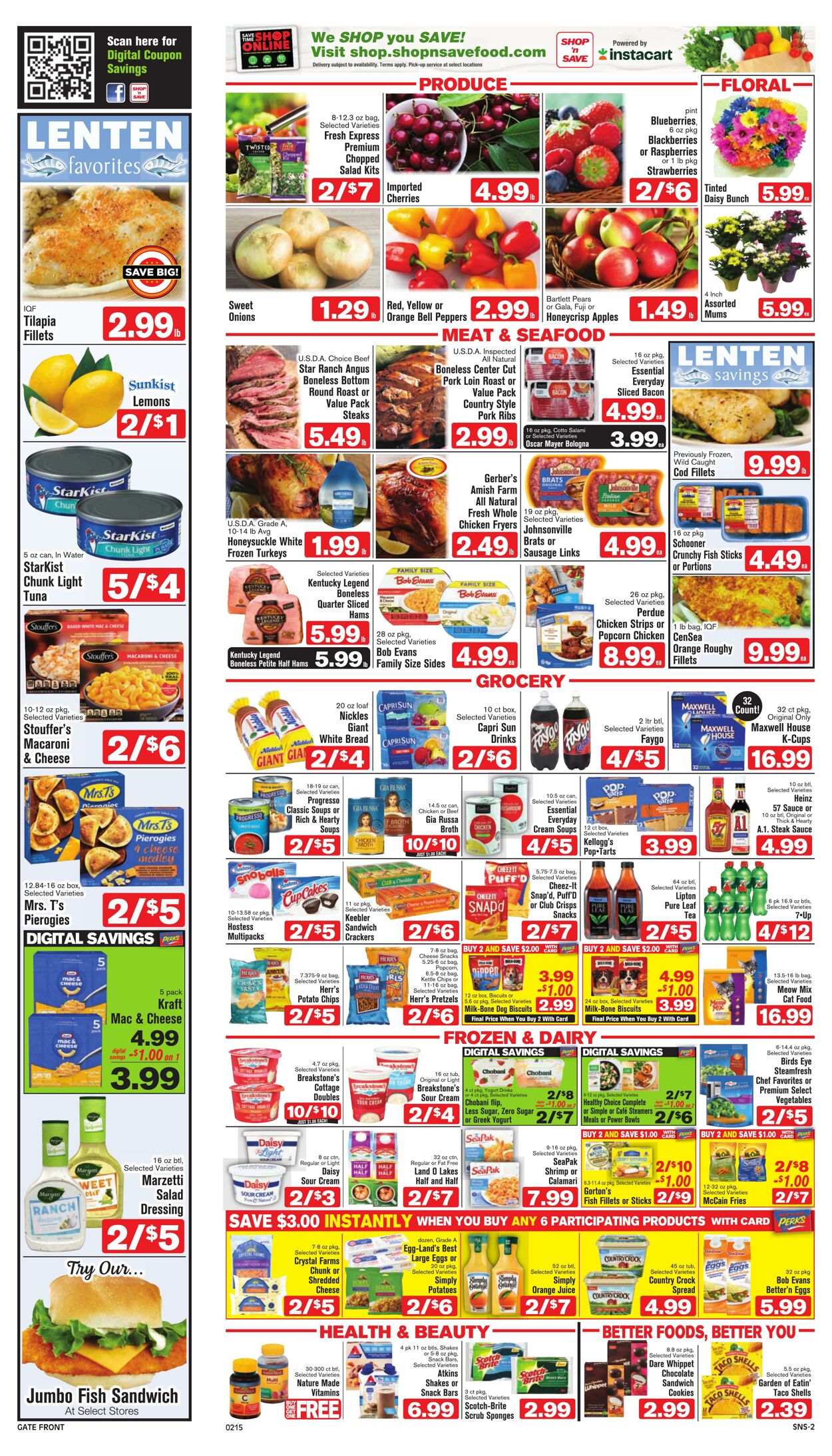 Weekly ad Shop'n Save 02/16/2024 - 02/21/2024