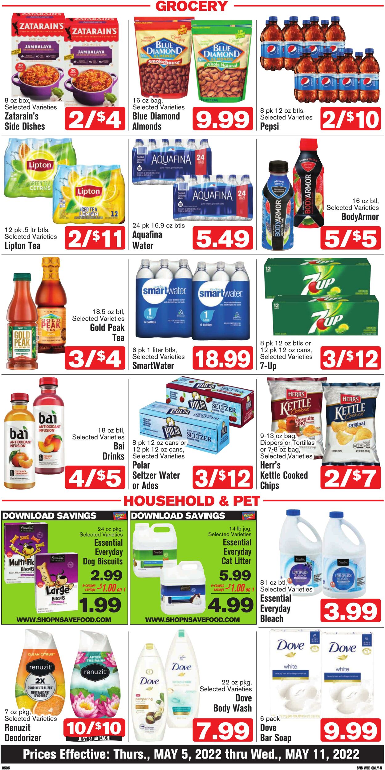 Weekly ad Shop'n Save 05/05/2022 - 05/11/2022