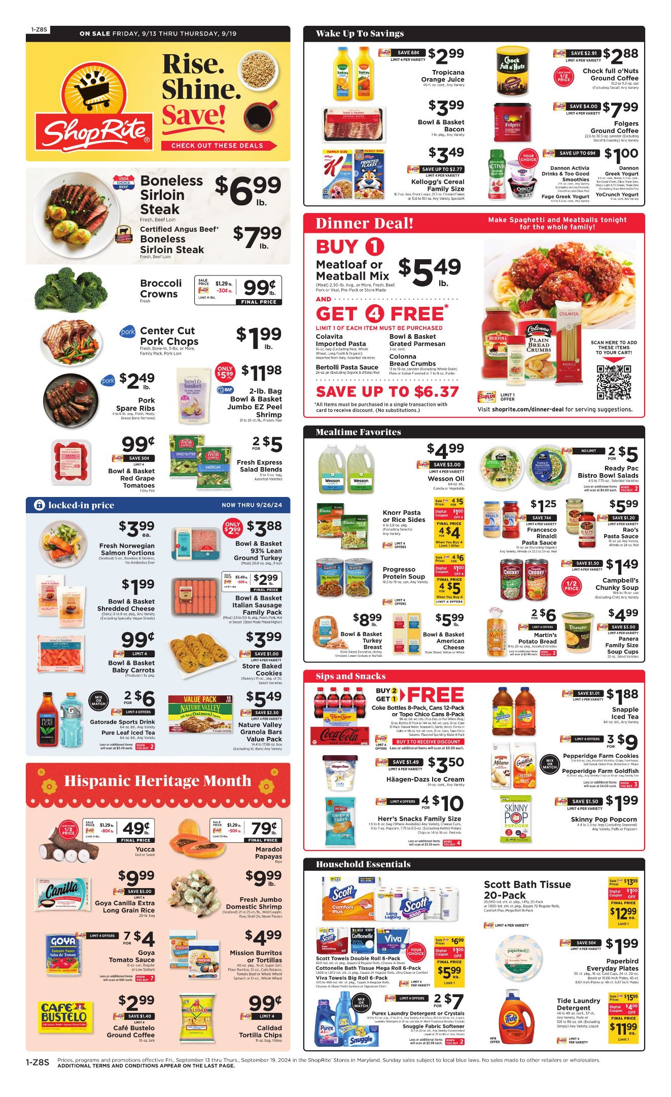 Weekly ad ShopRite 09/13/2024 - 09/19/2024