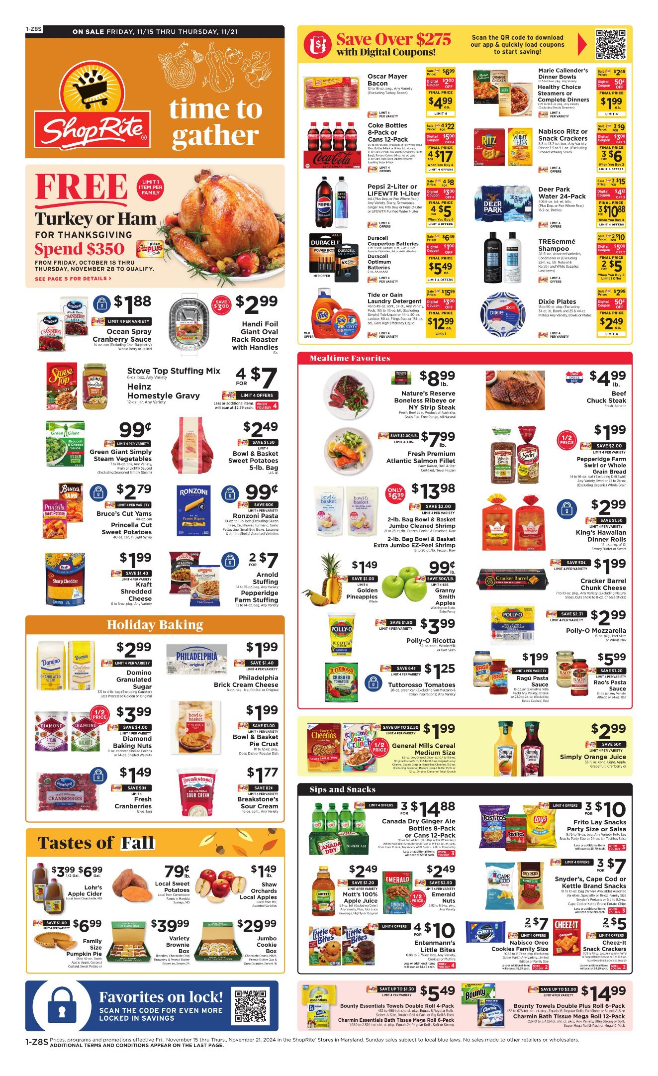 Weekly ad ShopRite 11/15/2024 - 11/21/2024