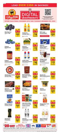 Weekly ad ShopRite 11/01/2024 - 12/27/2024