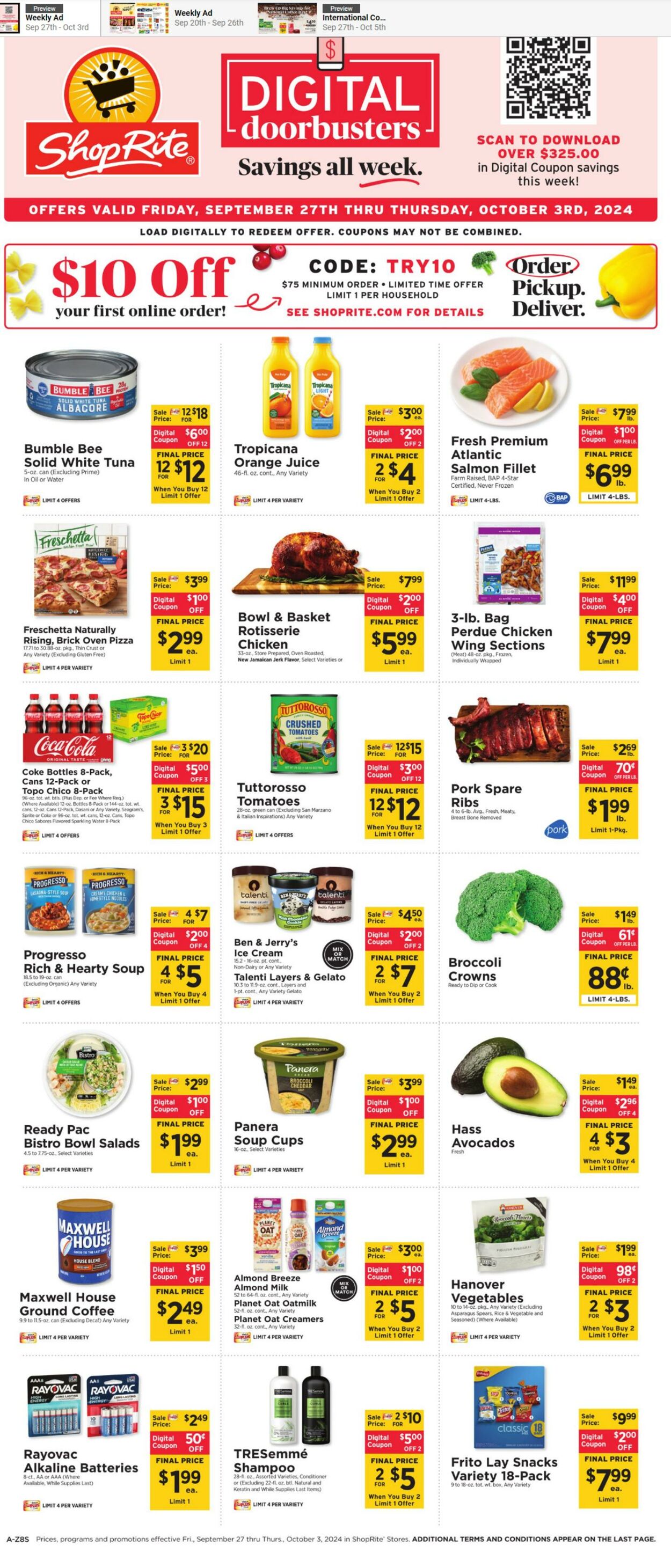 Weekly ad ShopRite 09/27/2024 - 10/03/2024