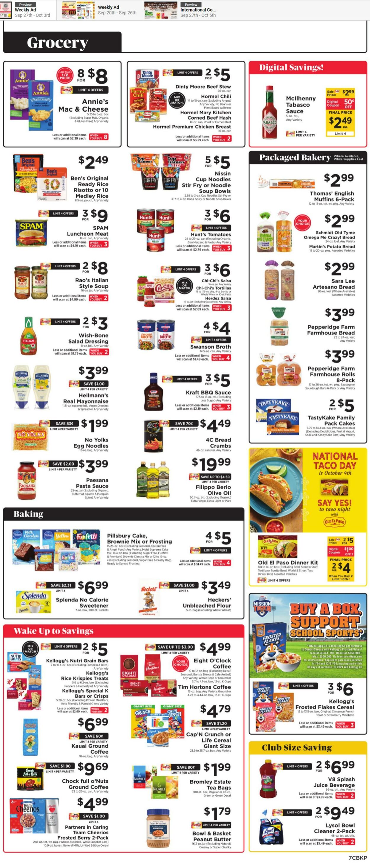 Weekly ad ShopRite 09/27/2024 - 10/03/2024