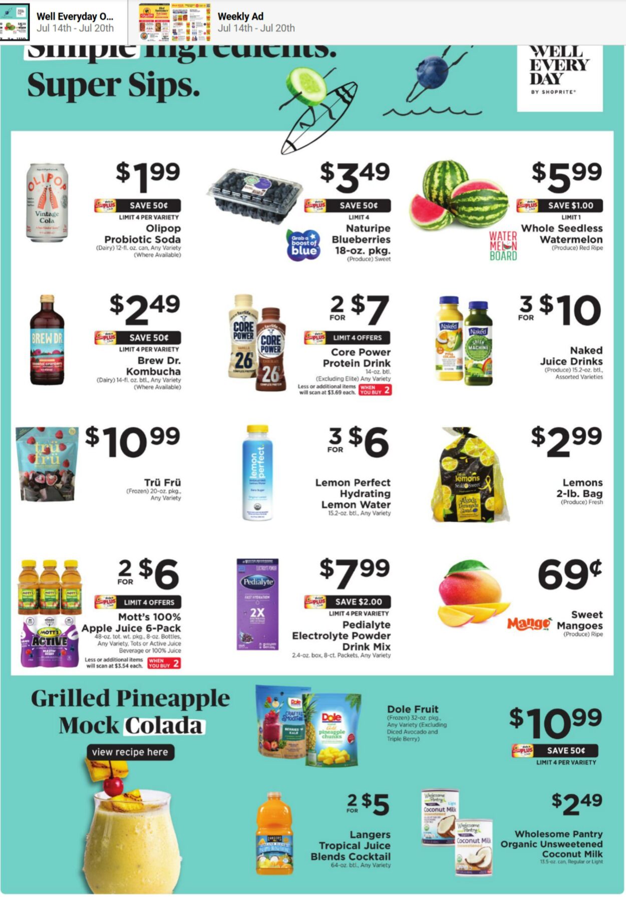 Weekly ad ShopRite 07/14/2024 - 07/20/2024