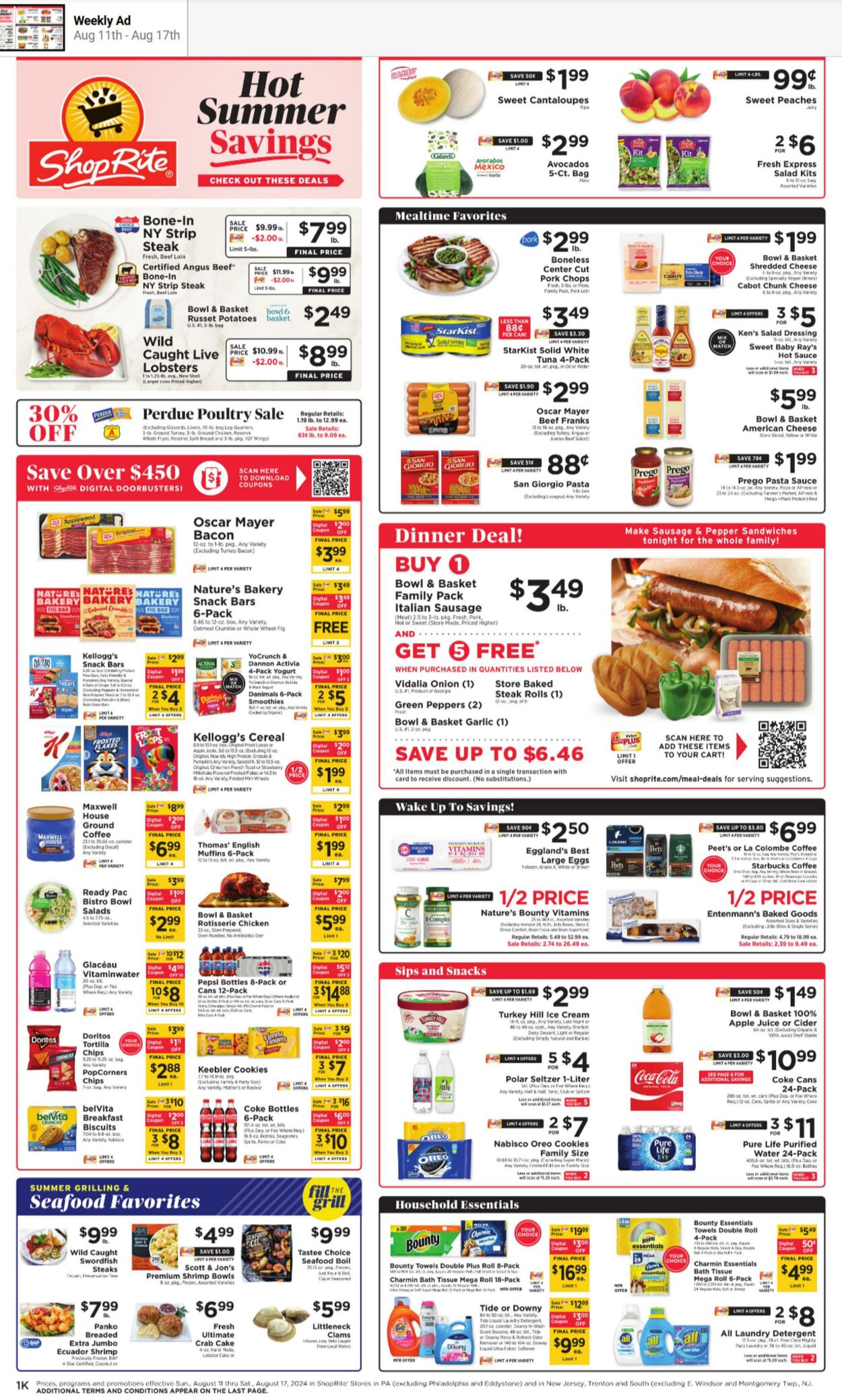 Weekly ad ShopRite 08/11/2024 - 08/17/2024