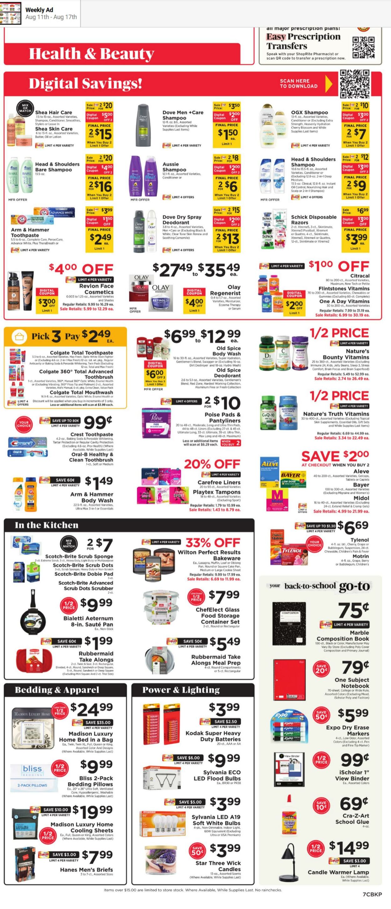 Weekly ad ShopRite 08/11/2024 - 08/17/2024