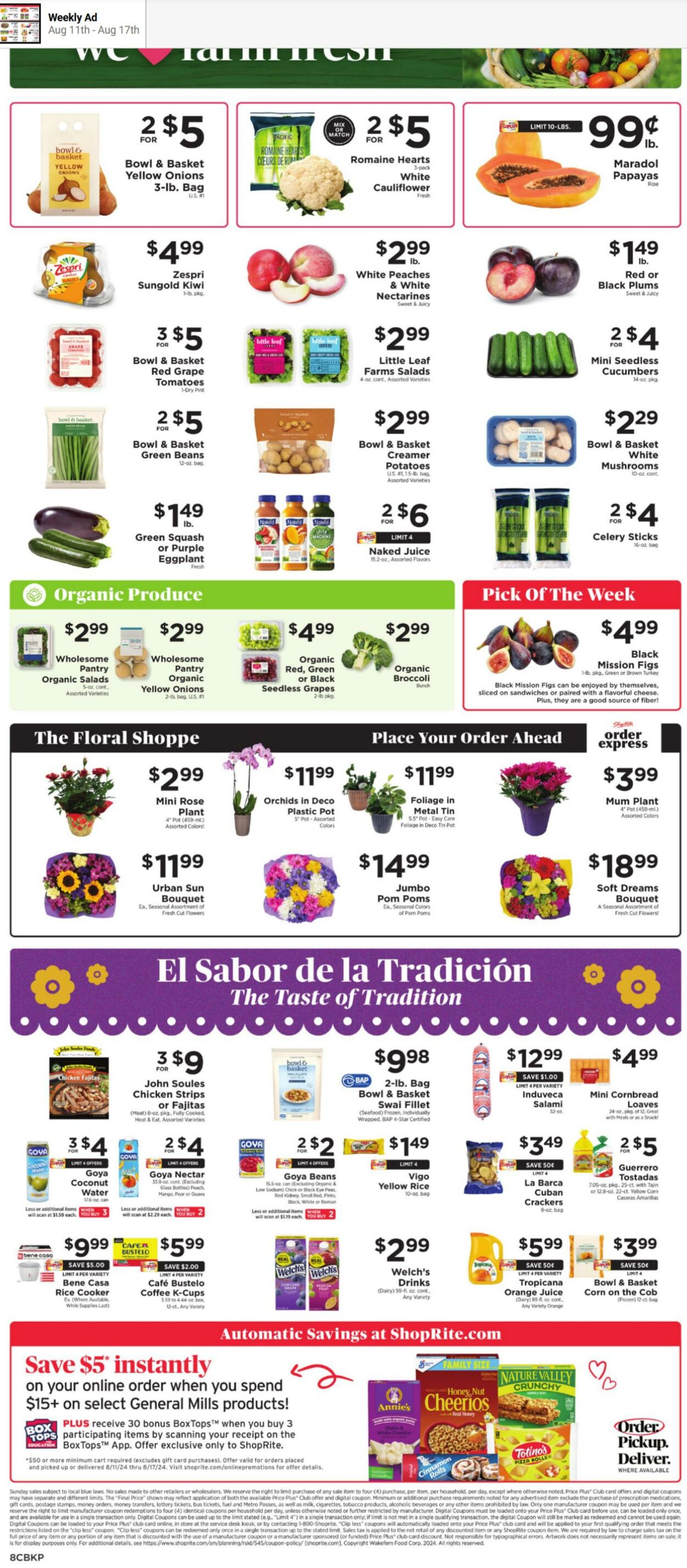 Weekly ad ShopRite 08/11/2024 - 08/17/2024