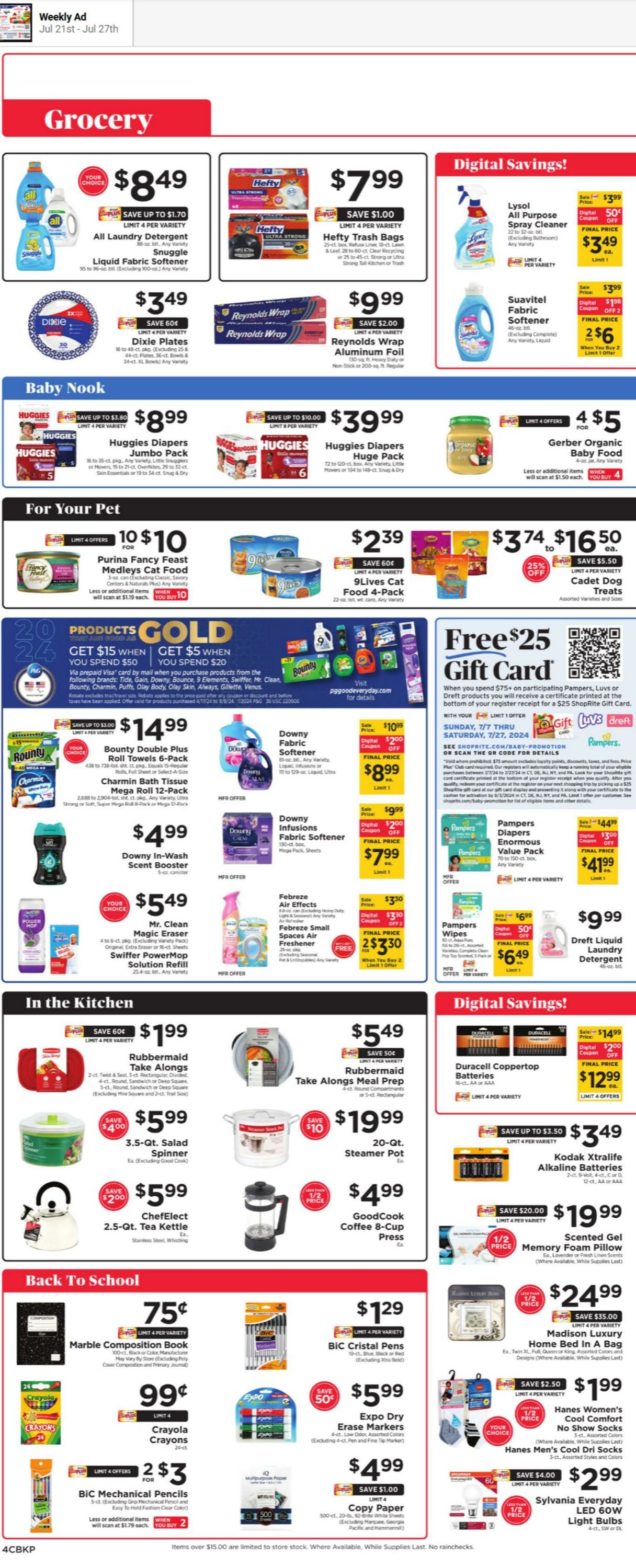 Weekly ad ShopRite 07/21/2024 - 07/27/2024