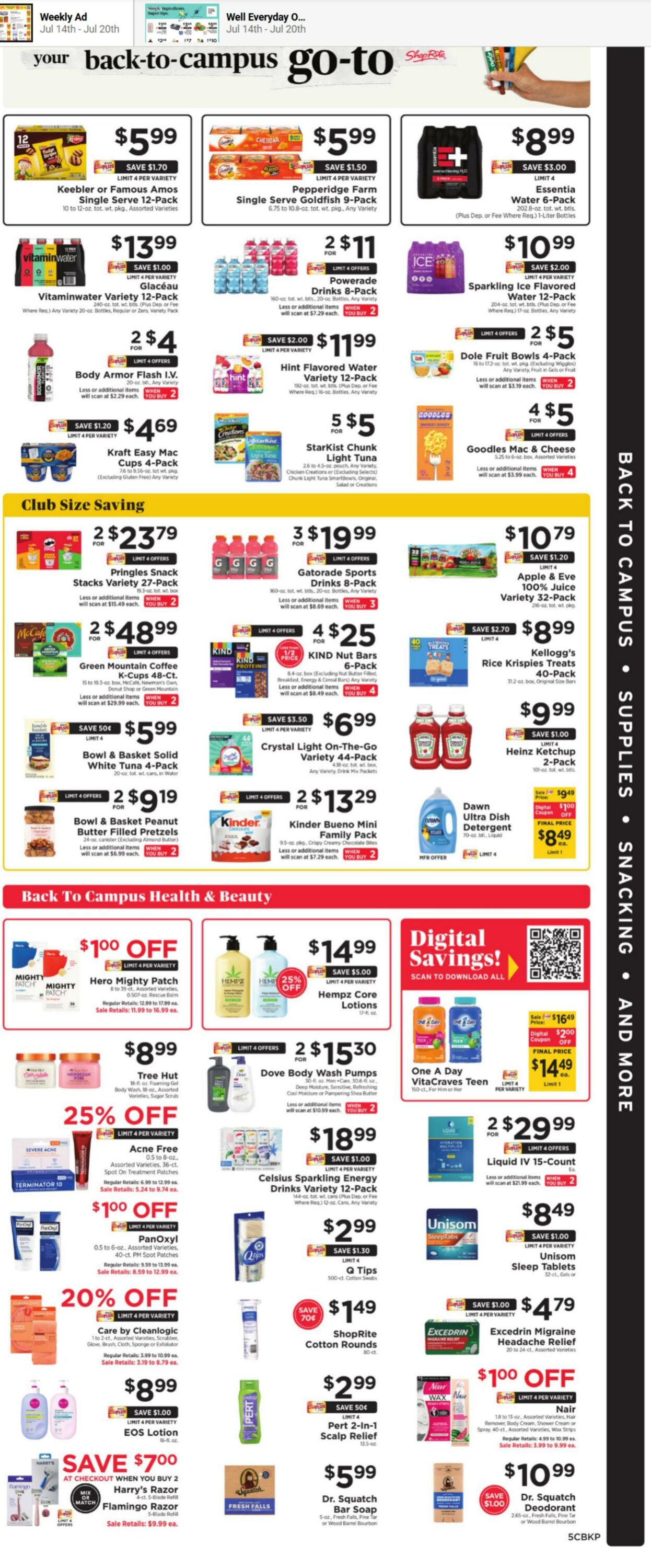 Weekly ad ShopRite 07/14/2024 - 07/20/2024