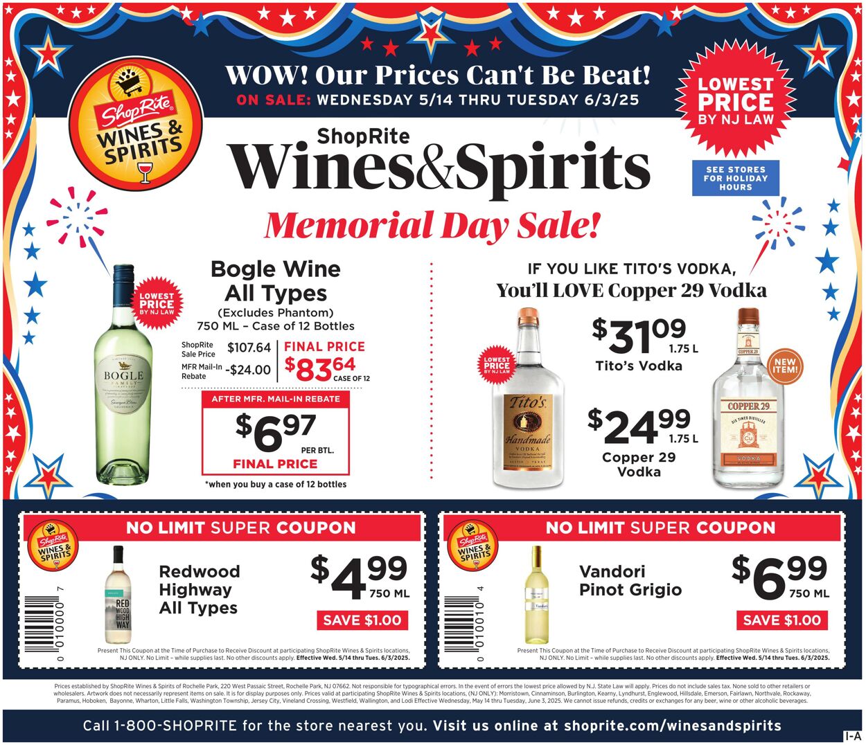 Weekly ad ShopRite 05/14/2025 - 06/03/2025