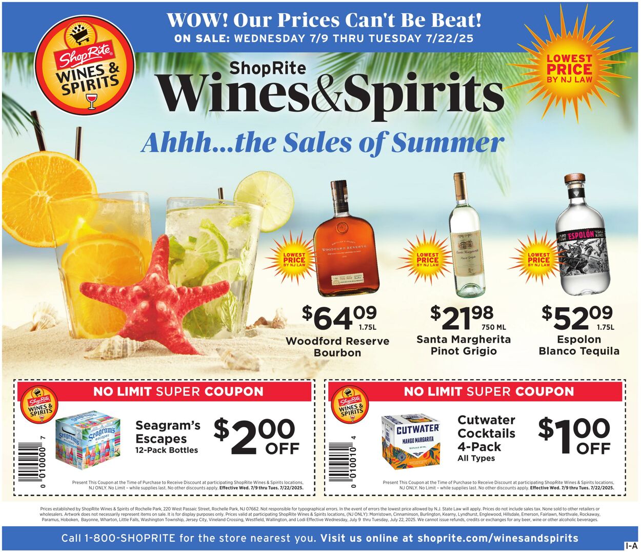 Weekly ad ShopRite 07/09/2025 - 07/22/2025
