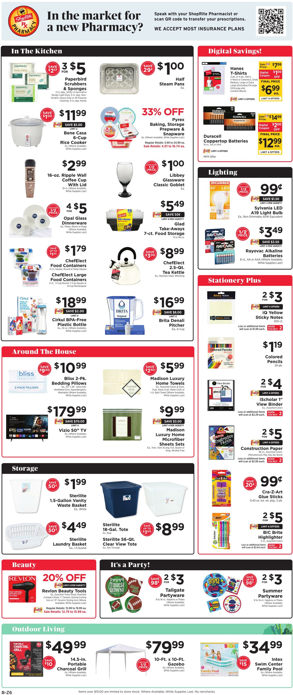 Weekly ad ShopRite 07/31/2025 - 08/09/2025
