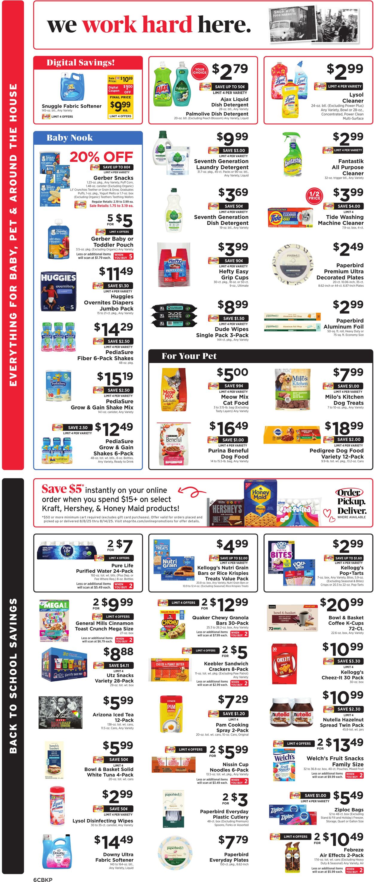 Weekly ad ShopRite 08/07/2025 - 08/16/2025