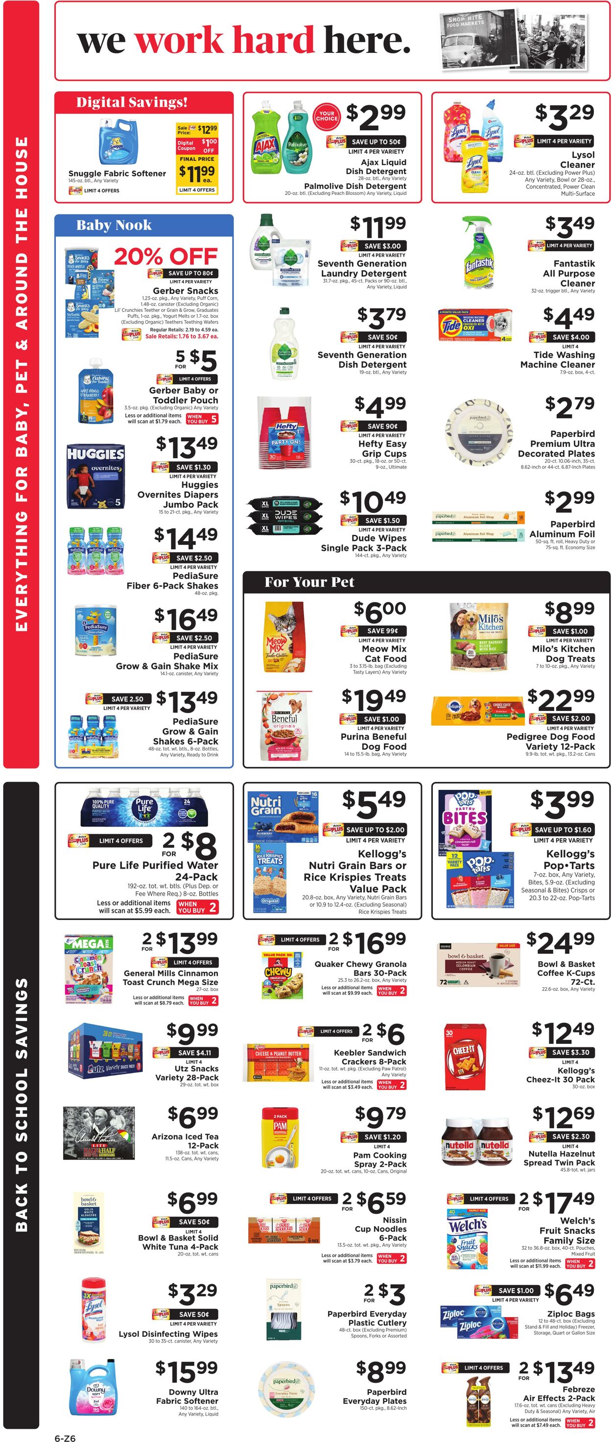 Weekly ad ShopRite 08/07/2025 - 08/16/2025