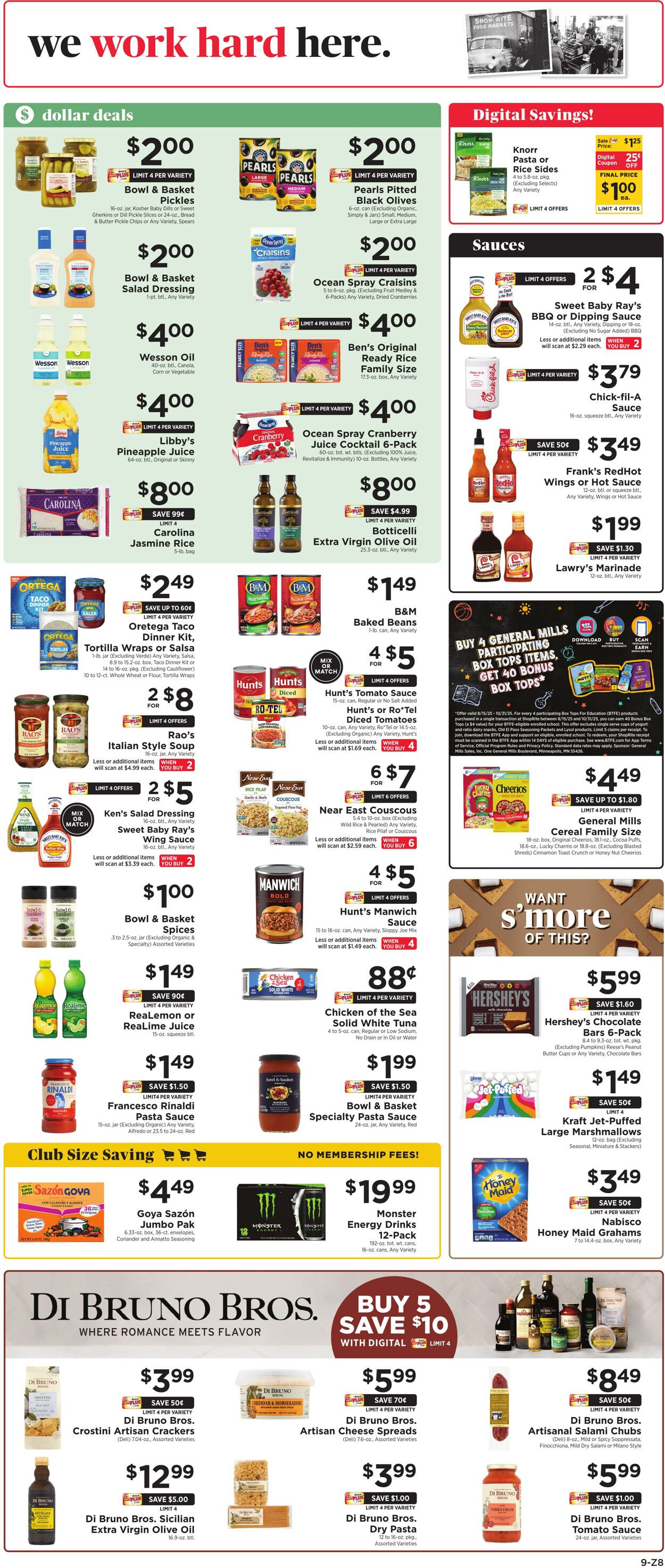 Weekly ad ShopRite 08/14/2025 - 08/21/2025