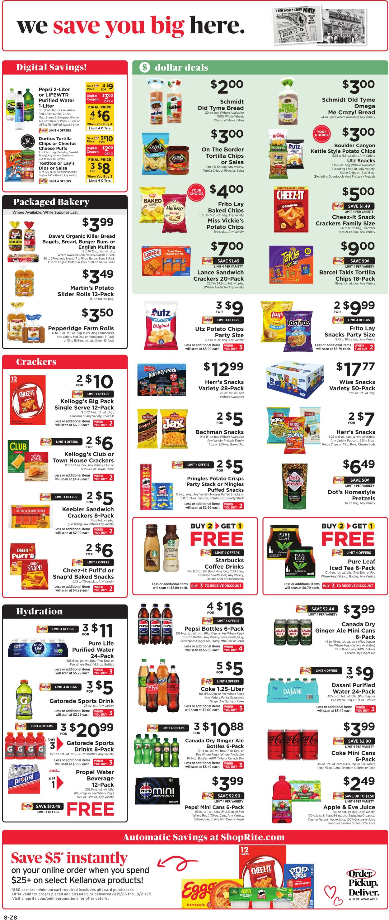 Weekly ad ShopRite 08/14/2025 - 08/21/2025