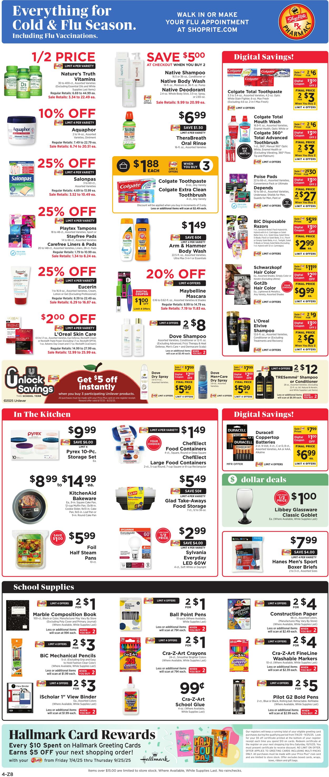 Weekly ad ShopRite 08/14/2025 - 08/21/2025