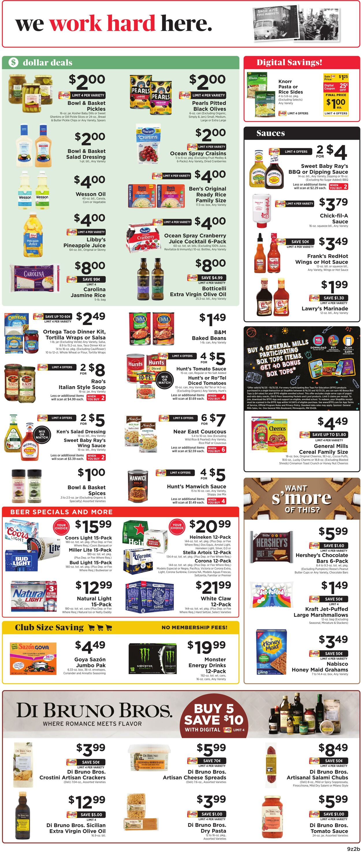 Weekly ad ShopRite 08/14/2025 - 08/23/2025