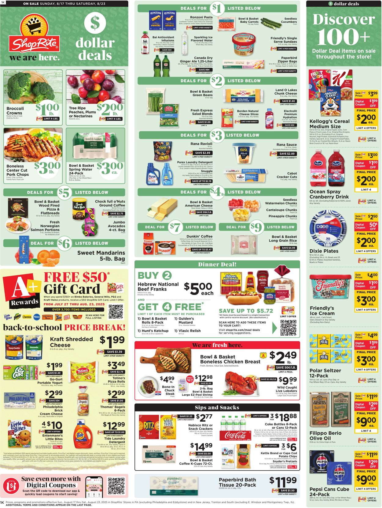 Weekly ad ShopRite 08/14/2025 - 08/23/2025