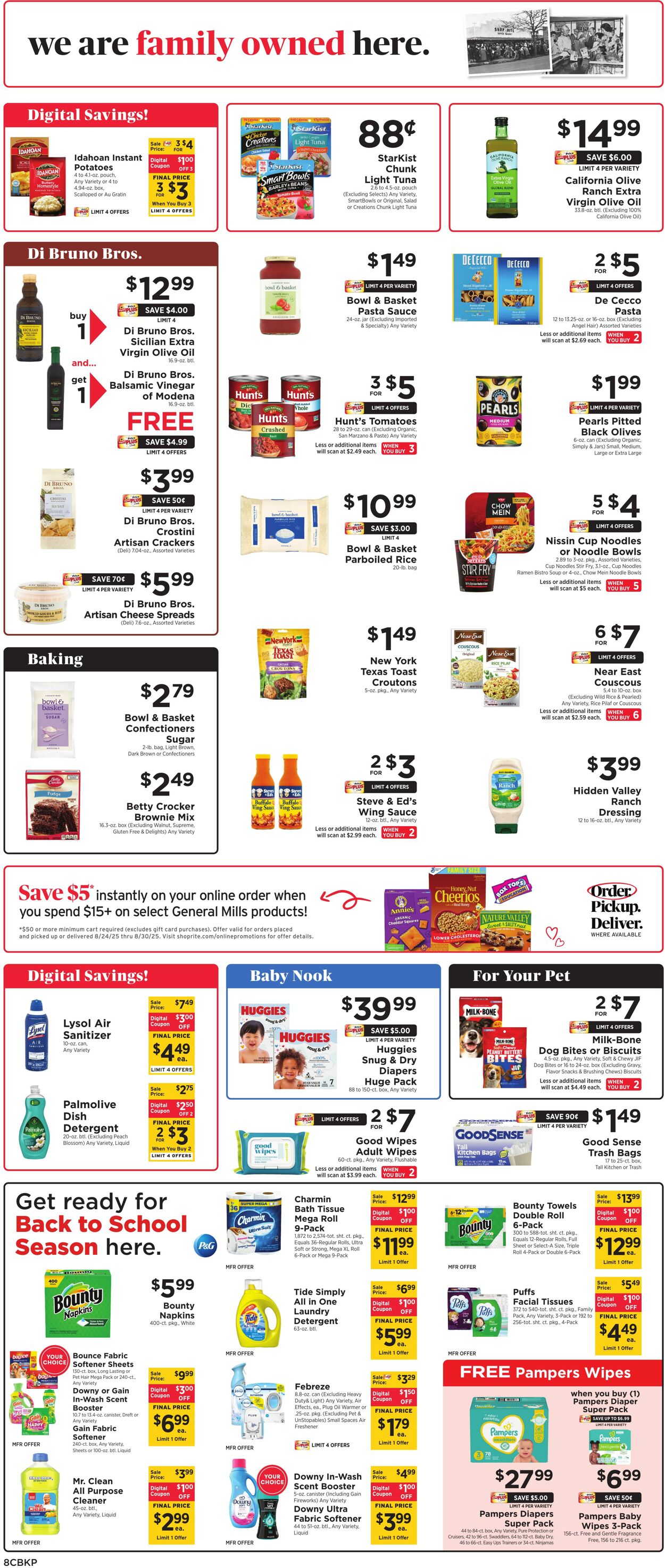 Weekly ad ShopRite 08/21/2025 - 08/30/2025