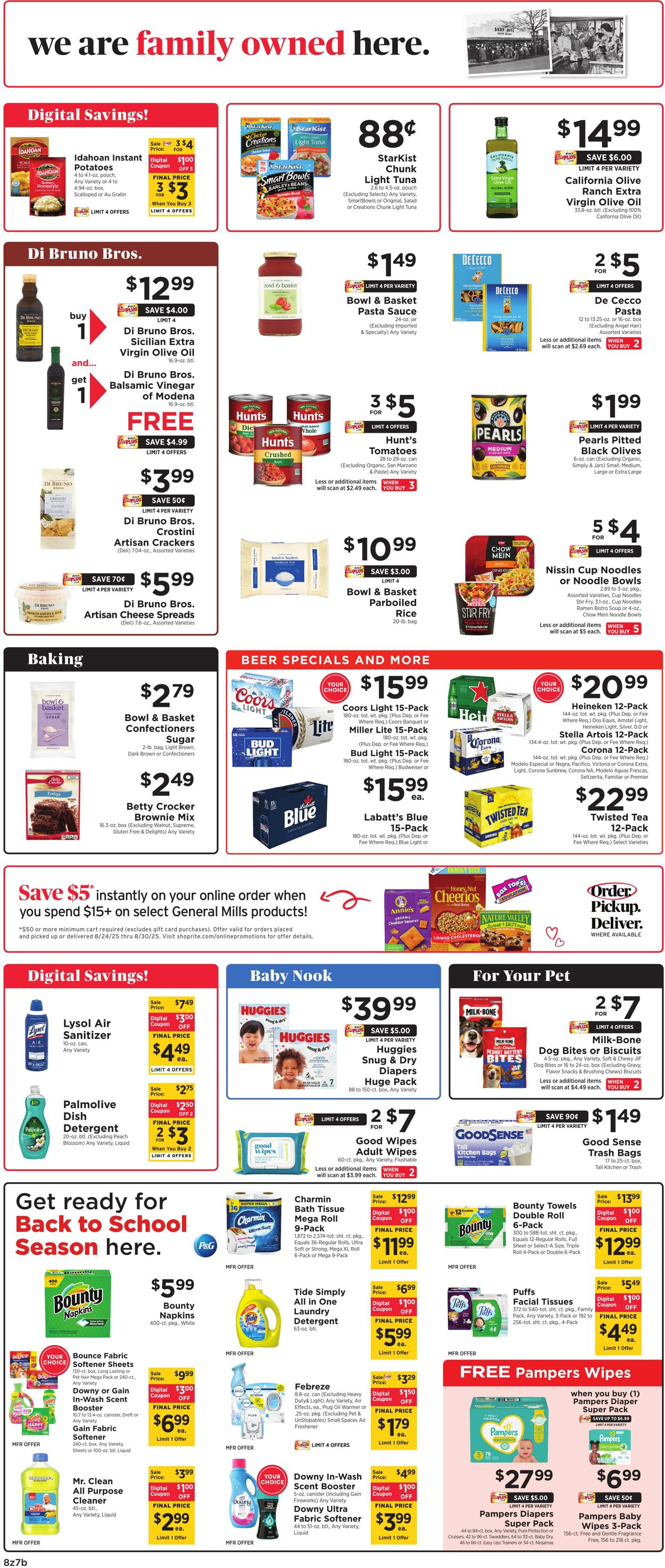 Weekly ad ShopRite 08/21/2025 - 08/30/2025