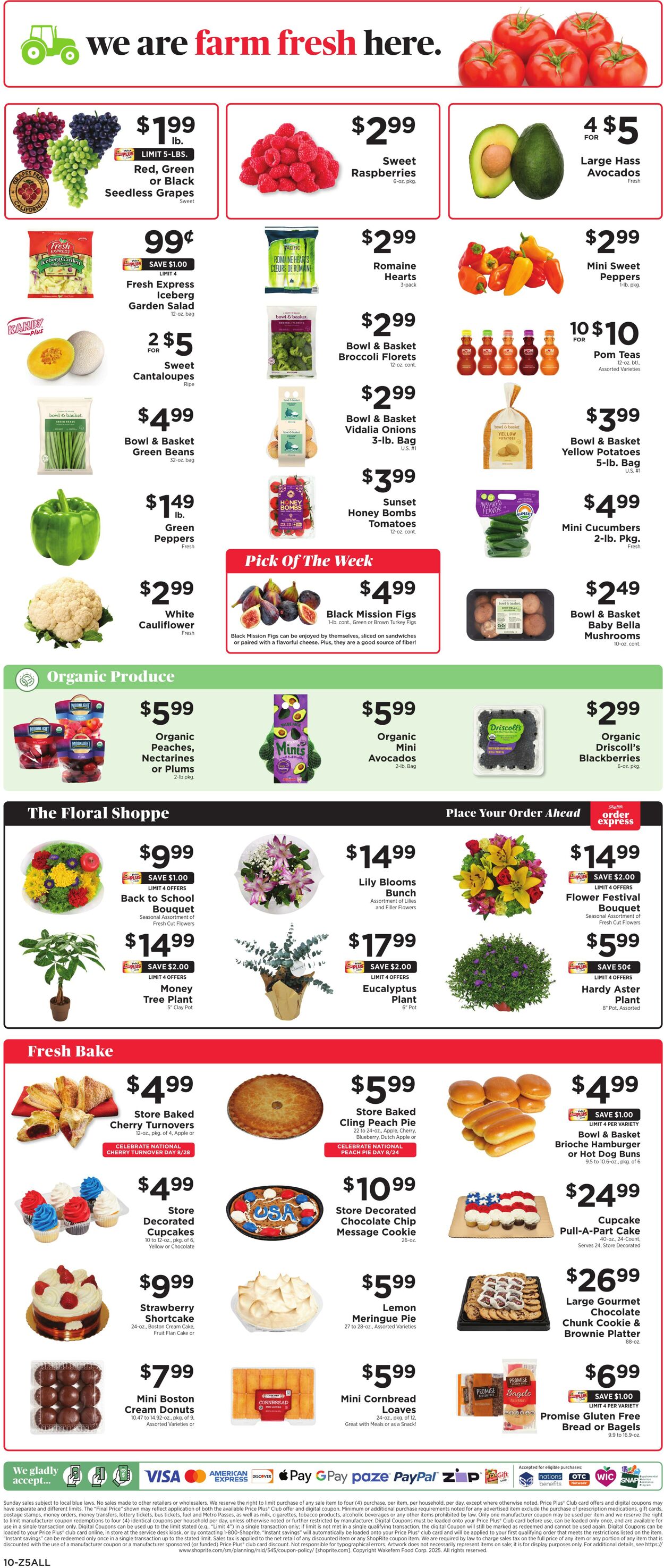 Weekly ad ShopRite 08/21/2025 - 08/30/2025