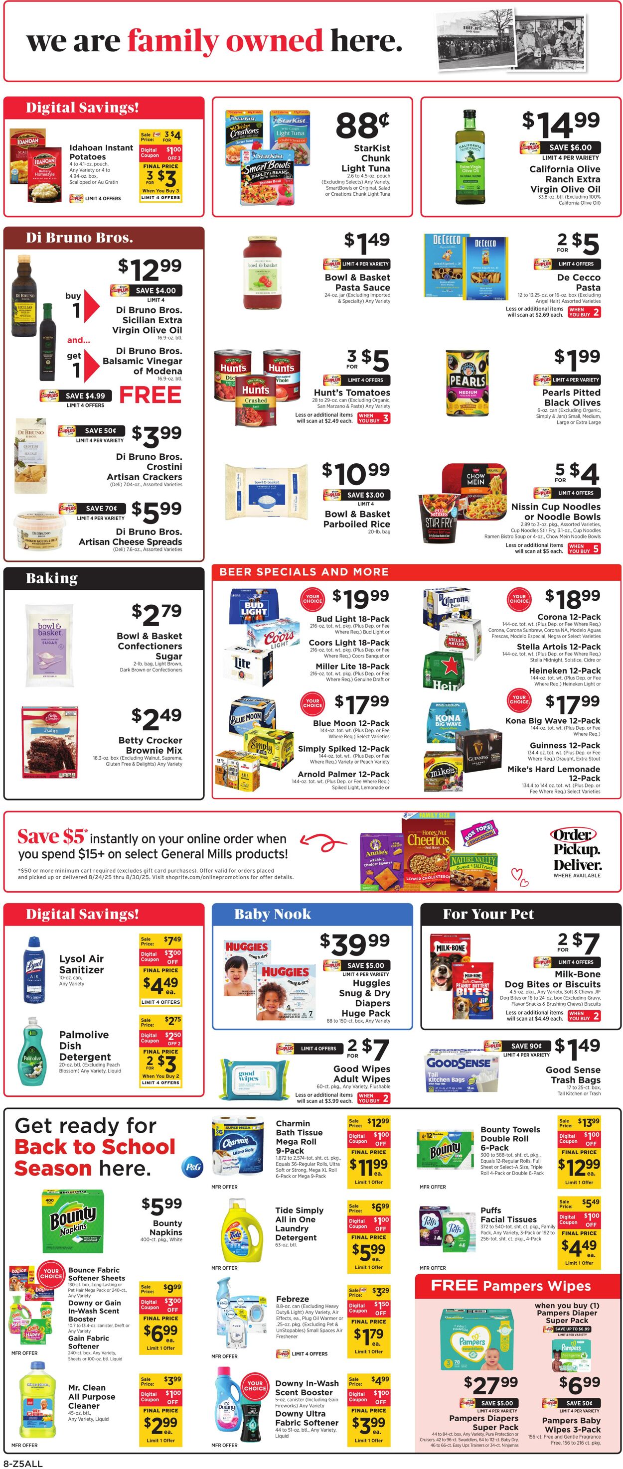 Weekly ad ShopRite 08/21/2025 - 08/30/2025