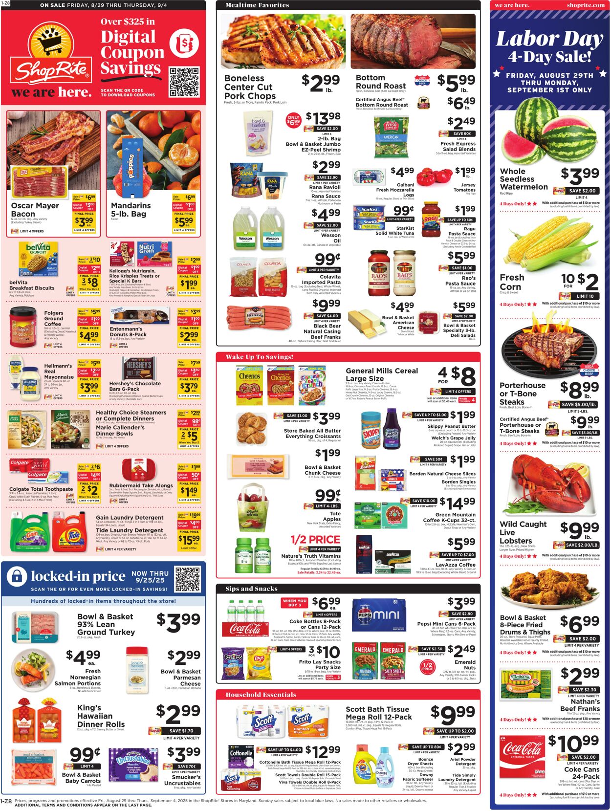Weekly ad ShopRite 08/28/2025 - 09/04/2025