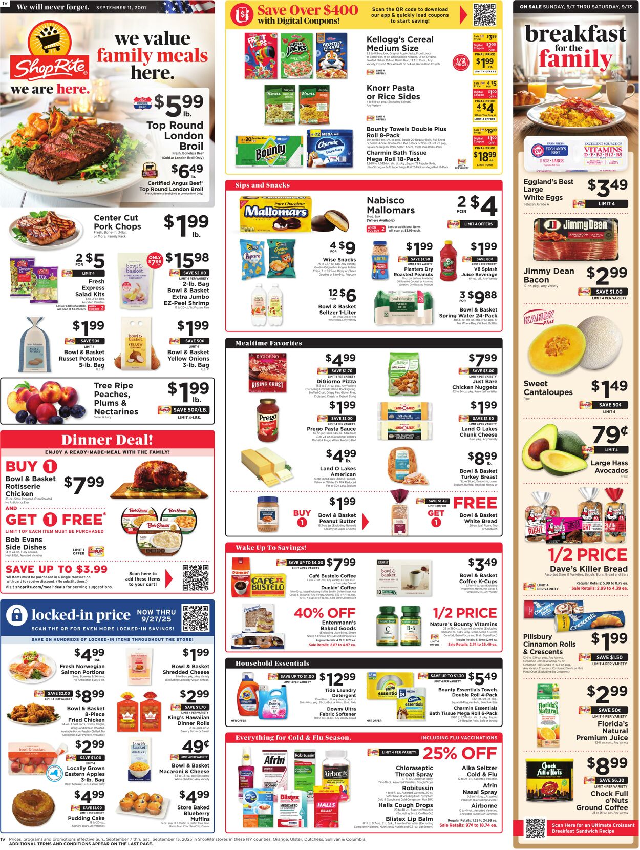 Weekly ad ShopRite 09/04/2025 - 09/13/2025