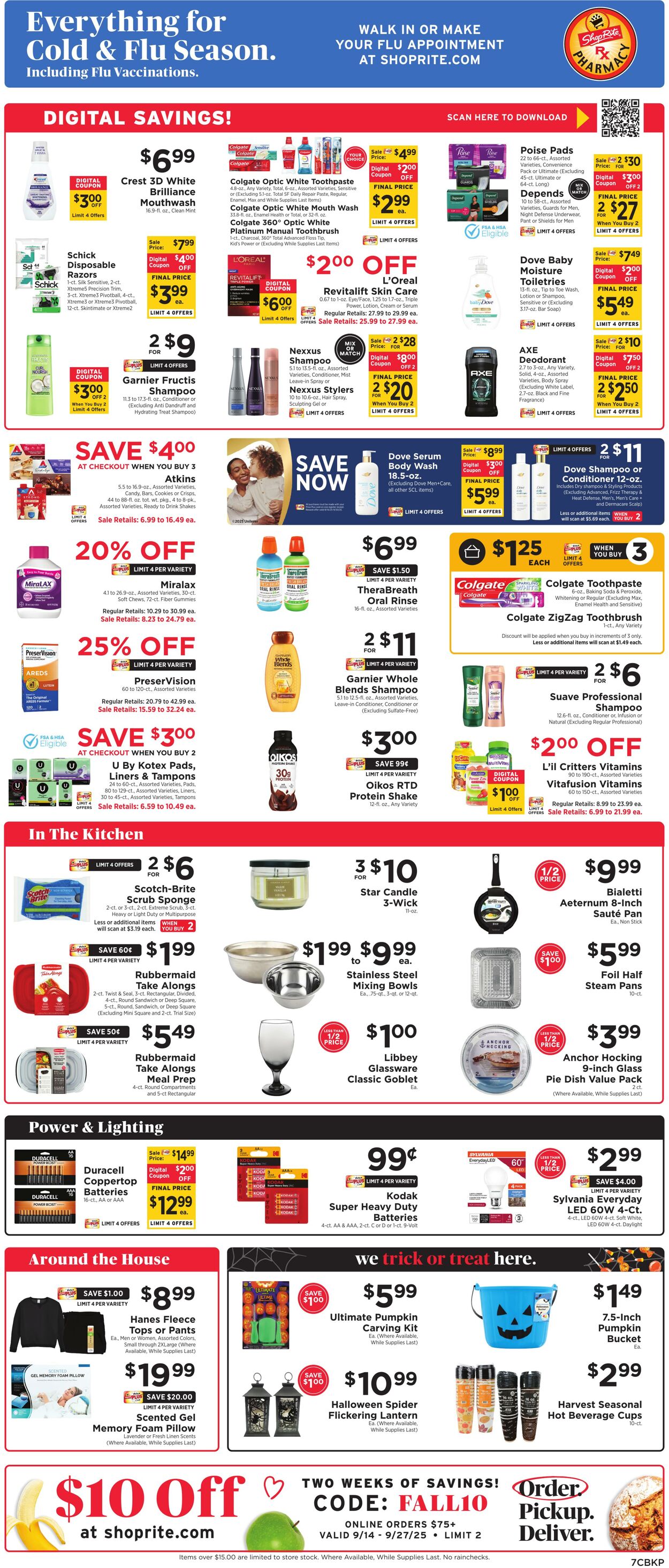 Weekly ad ShopRite 09/11/2025 - 09/20/2025