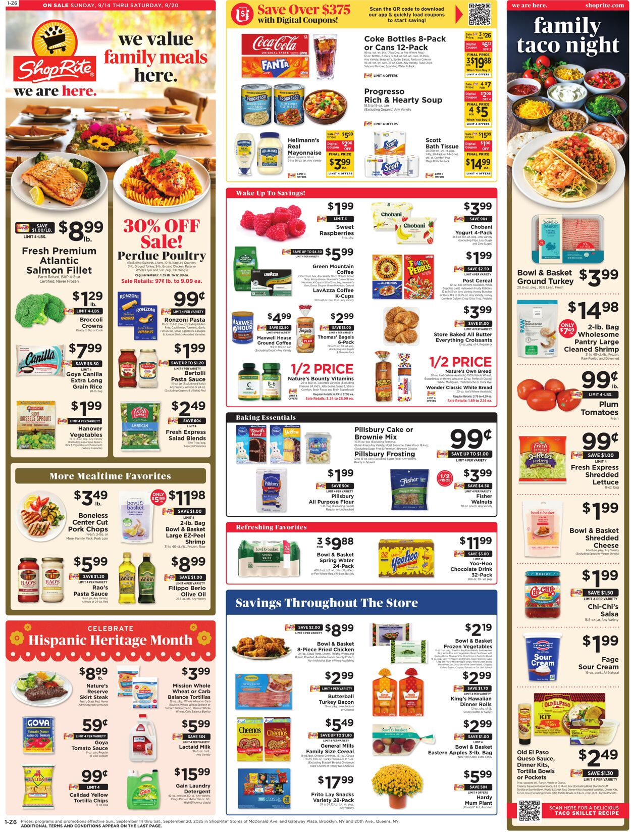 Weekly ad ShopRite 09/11/2025 - 09/20/2025