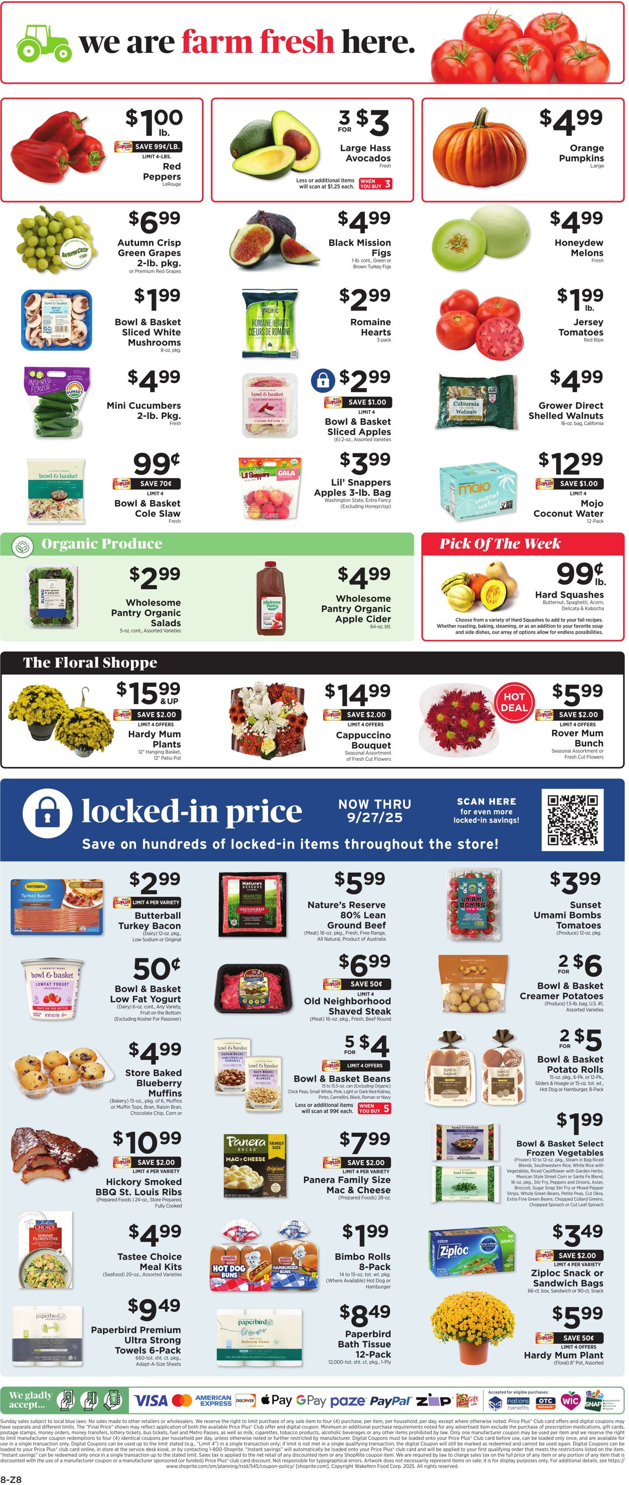Weekly ad ShopRite 09/18/2025 - 09/25/2025