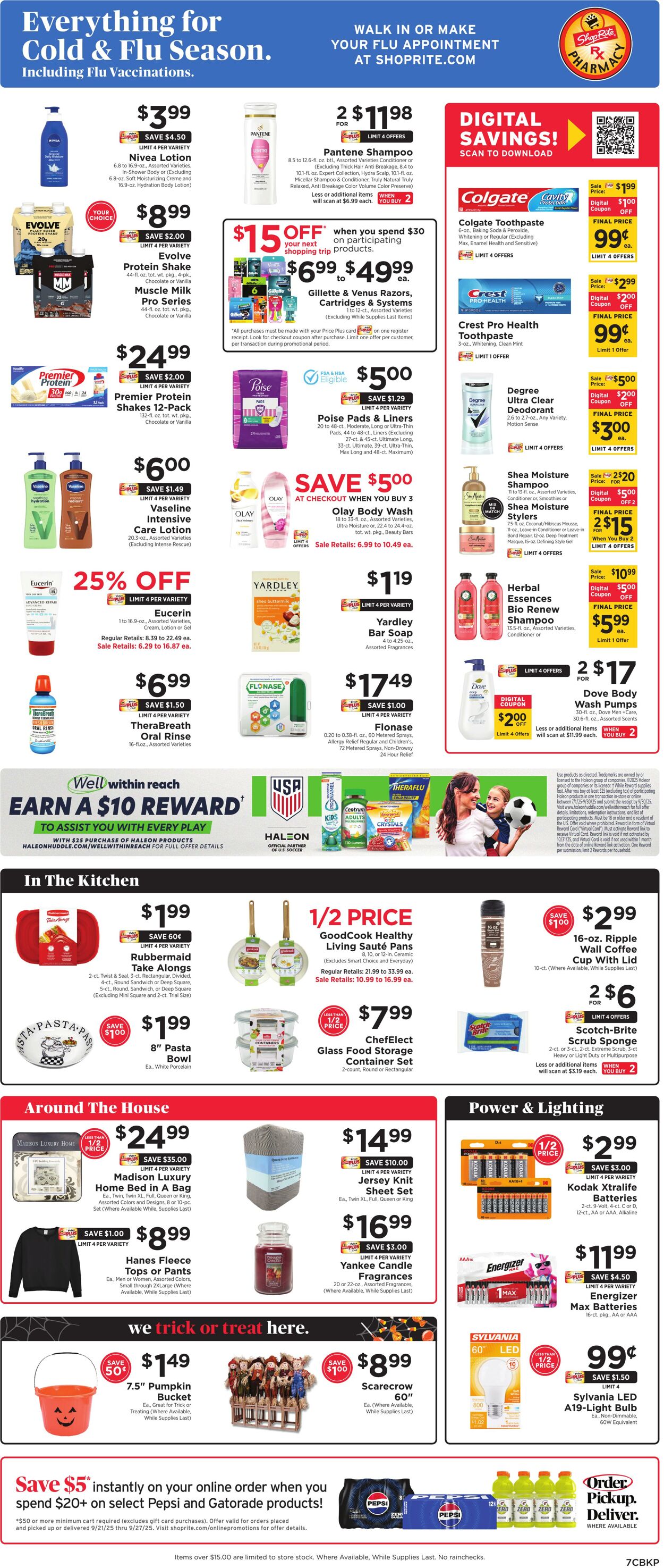 Weekly ad ShopRite 09/18/2025 - 09/25/2025
