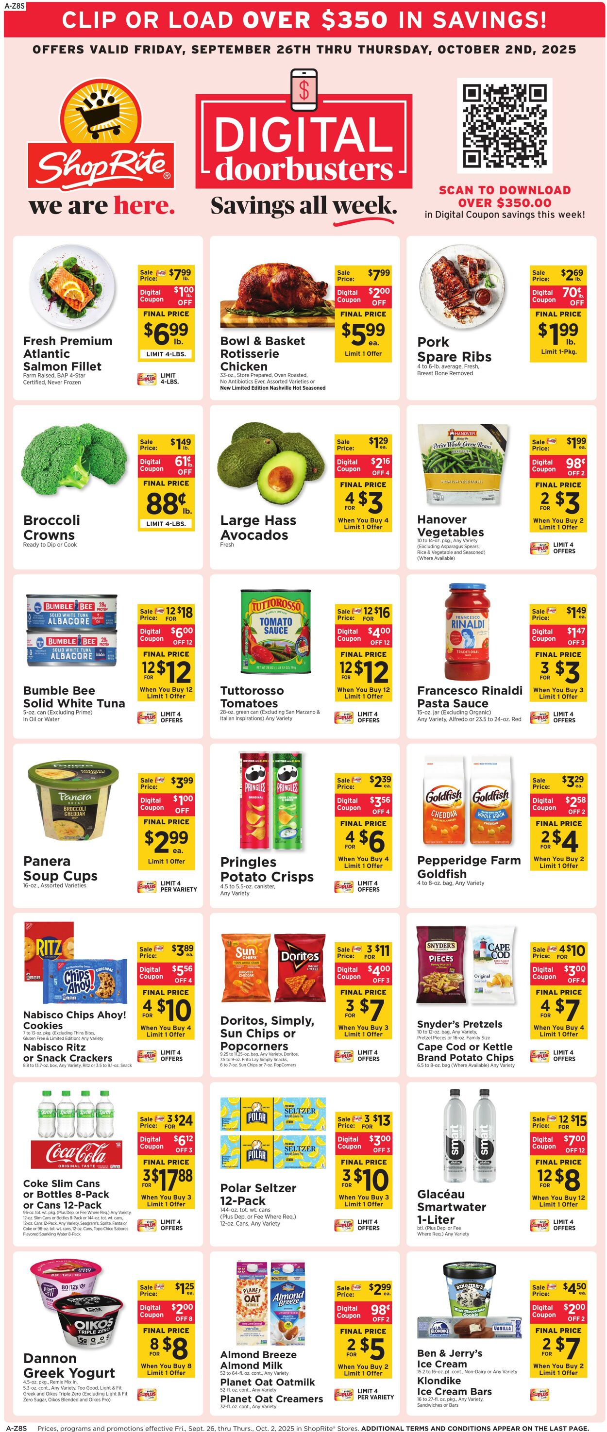 Weekly ad ShopRite 09/25/2025 - 10/02/2025